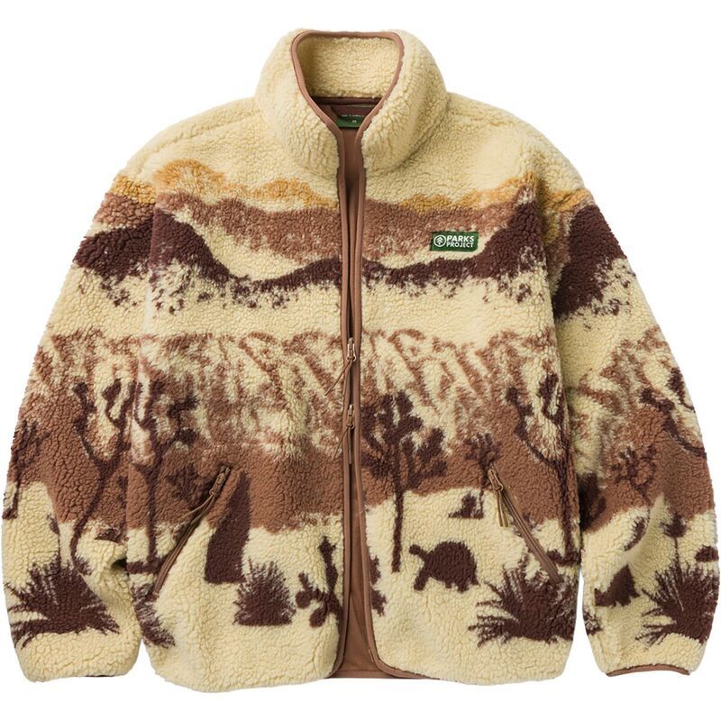 パークスプロジェクト メンズ アウター ジャケット・ブルゾン フリース Parks Project Joshua Tree FullZip High Pile Fleece Jacket Sand サンド