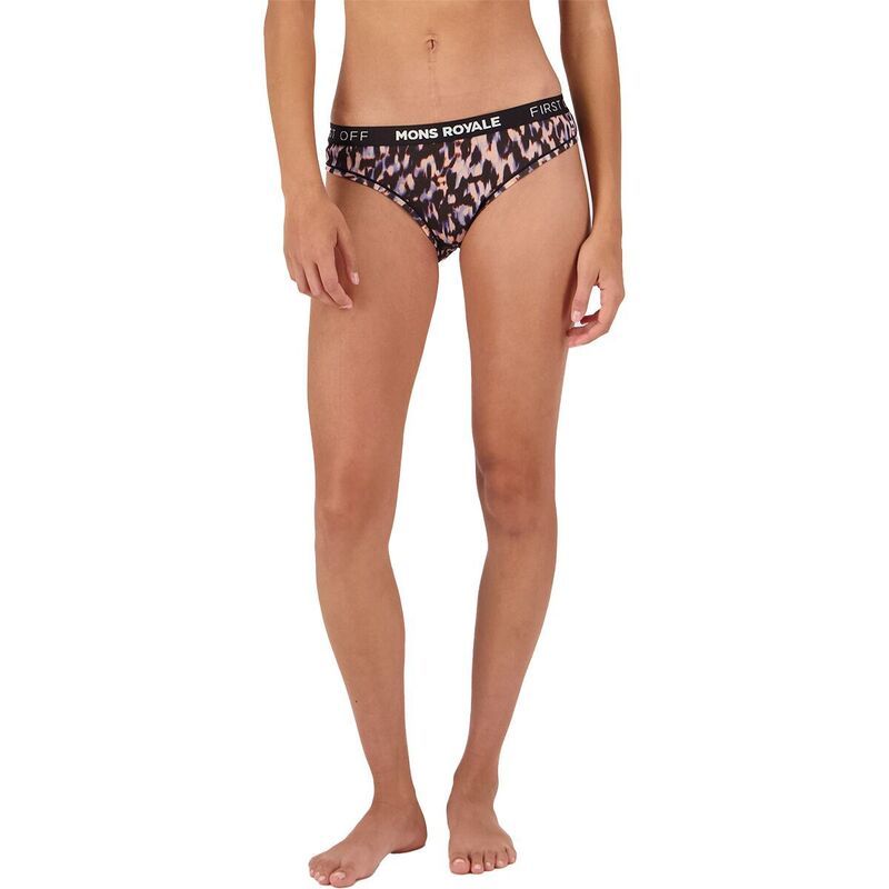 モンスロイヤル レディース アンダーウェア パンツ Mons Royale Folo Merino Brief Womens Rock Leopard アニマル
