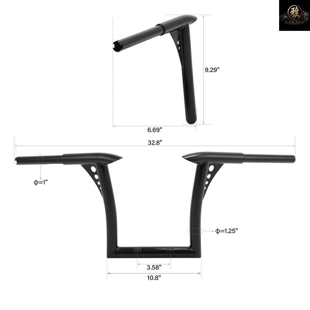 バイク 1 1/2インチ ハンドルバー ハーレー スポーツ グライド ファットボーイ ブレイクアウト FLFB FLSB FXBR FXDRS 2018+