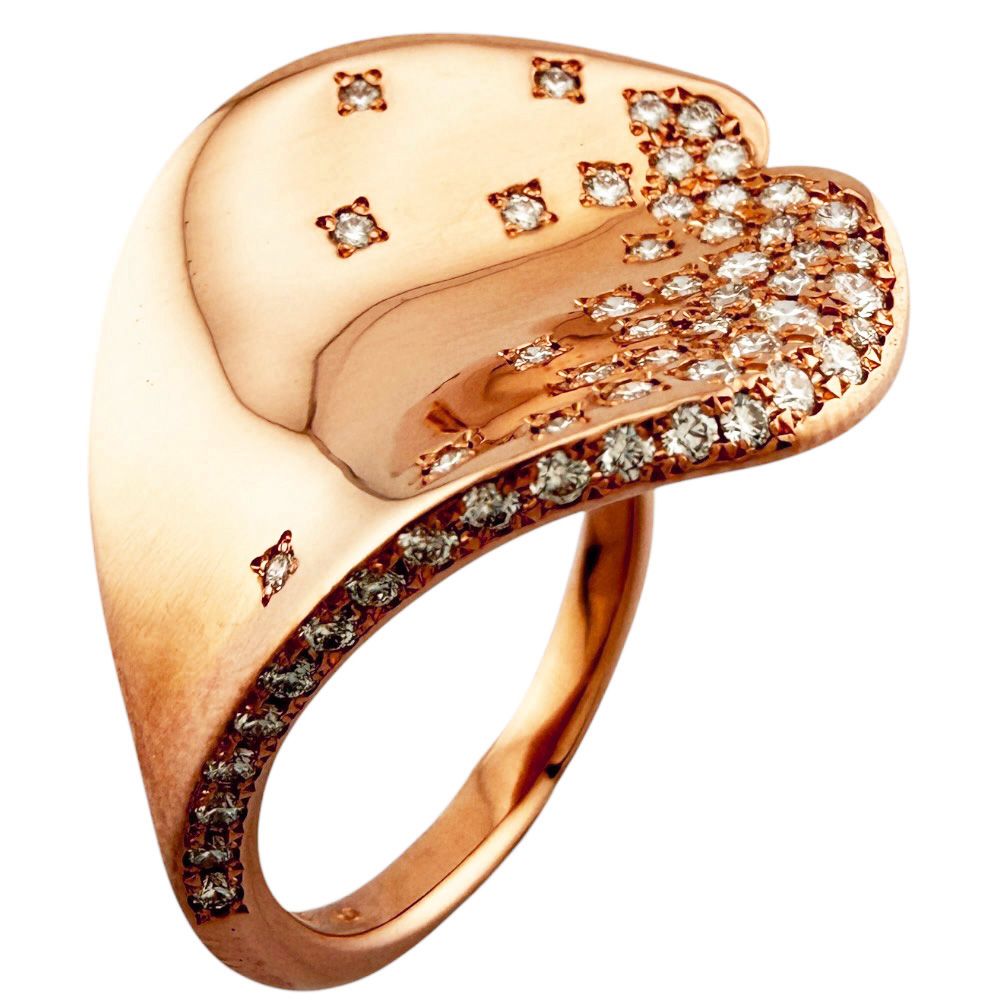 ミキモト リング 指輪 14.5号 18金 K18ピンクゴールド ダイヤモンド レディース MIKIMOTO 中古 ミキモト