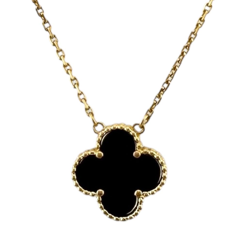 ヴァンクリーフ＆アーペル ヴィンテージ アンハンブラ ネックレス 18金 K18イエローゴールド レディース Van Cleef & Arpels 中古 ヴァンクリーフ＆アーペル