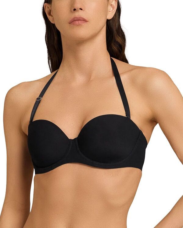 ハンロ レディース アンダーウェア ブラジャー ストラップレス Hanro Allure Convertible Strapless Bra Black ブラック