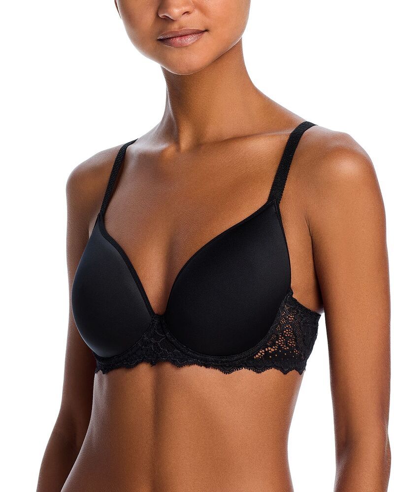 シモーヌペレール レディース アンダーウェア ブラジャー レース Simone Perele Simone P r le Caresse 3D Plunge Lace Underwire Bra Black ブラック