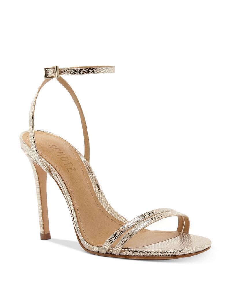 シュッツ レディース シューズ サンダル ヒール SCHUTZ Womens Altina HighHeel Strappy Sandals Platina