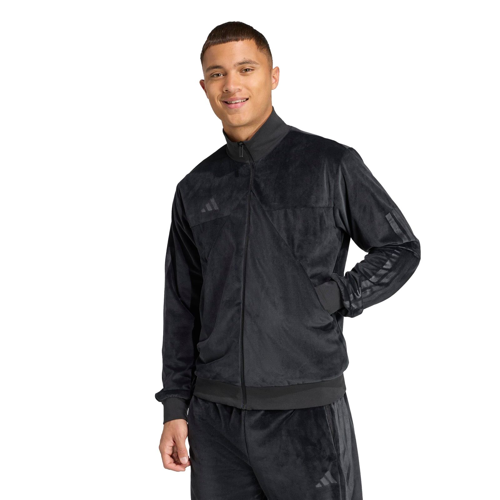 アディダス ジャージトップ ティロ ベロアジャケット メンズ JXX88 ブラック (JW0256) 3L [ブラック (JW0256)] [2XL]