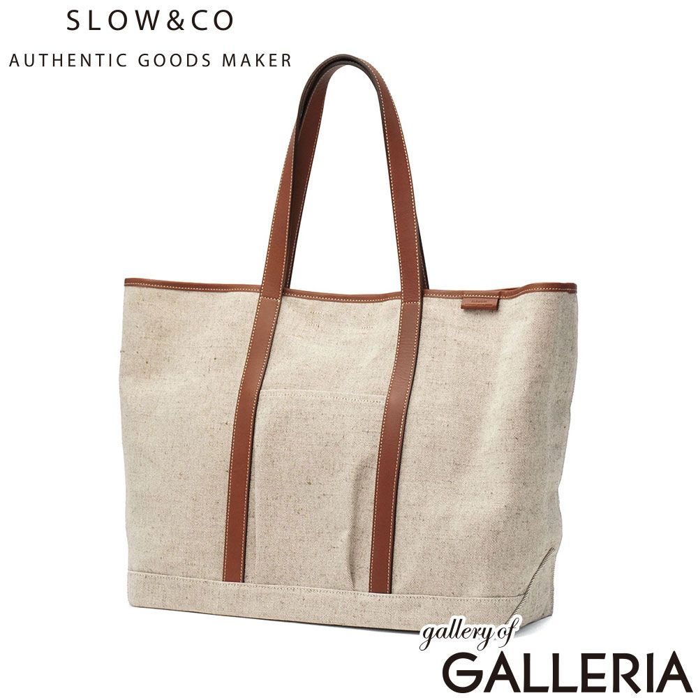 SLOW トートバッグ 大きめ A4 B4 A3 布 スロウ バッグ 横型 大容量 トート 帆布 無地 ブランド 日本製 Cruiser Tote Bag L 858S98S BEIGE