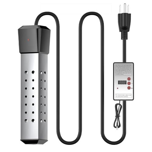 投げ込みヒーター 【2025新型】 スイッチ付き浴槽用給湯器 2000W電気給湯器 温度調整機能付 タイミング機能 自動電源オフ 空焚き防止 ポータブルバケットヒーター 家庭 アウトドア 学校に適しています （ワイヤーたわしと日本語マニュアル 4b4a541a