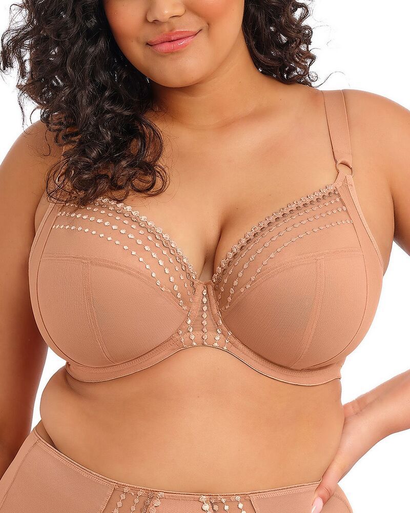 エロミ レディース アンダーウェア ブラジャー Elomi Matilda Underwire Plunge Bra Cafe Au Lait