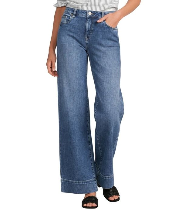 カットフロムザクロス レディース ボトムス デニムパンツ ワイドレッグ ジーンズ KUT from the Kloth Maya Soft Stretch Denim High Rise Wide Leg Fullength Jeans Amuse WMedi
