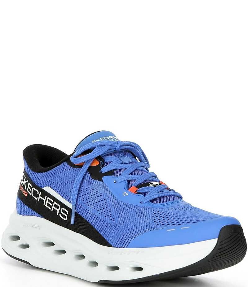 スケッチャーズ メンズ シューズ スニーカー Skechers Mens Slipins Max Cushioning GlideStep Advert Washable Sneakers BlueOrange ブルー