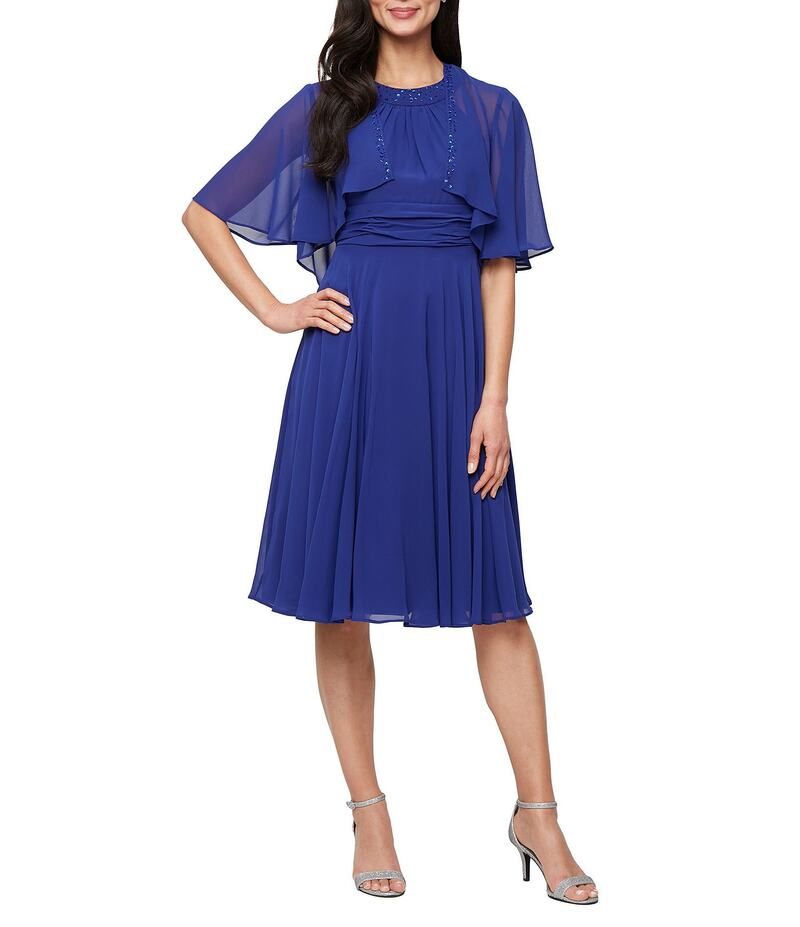 イグナイト レディース トップス ワンピース シフォン ジャケット Ignite Evenings Chiffon Jacket Dress Iris