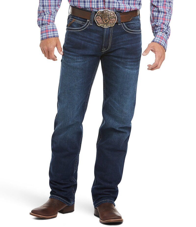 アリアト メンズ ボトムス デニムパンツ リラックスフィット ブーツカット トール ブーツ ジーンズ Ariat Big Tall M2 Stillwell Salton Relaxed Fit Stackable Bootcut Jeans Salton