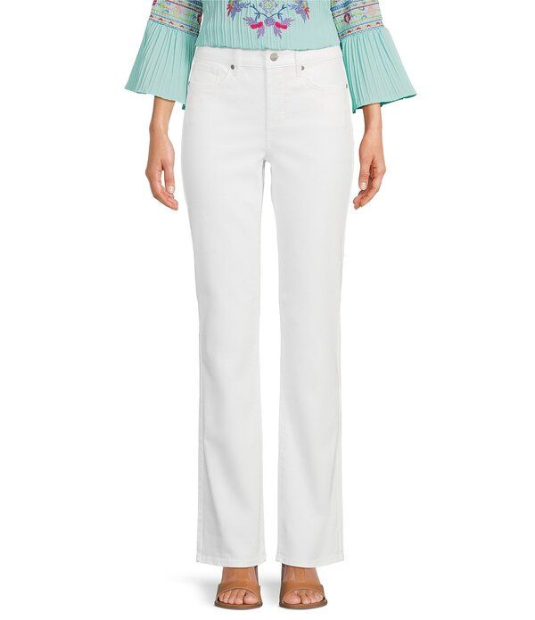 エヌワイディージェイ レディース ボトムス デニムパンツ ストレート プチ ジーンズ NYDJ Petite Size Marilyn Straight Leg Jeans Optic White ホワイト