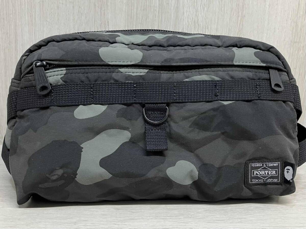 A BATHING APE × PORTER COLOR CAMO WAIST BAG カラー カモ ウエスト バッグ ア ベイシング エイプ ポーター ショルダー 吉田 かばん 鞄