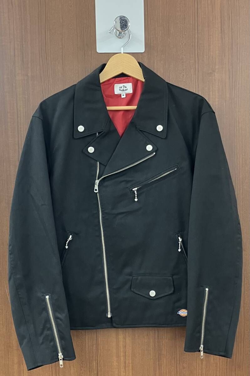 Dickies×For the weekend／ジャケット／DOUBLE RIDERS JACKET／FT003001BW／Mサイズ／ブラック／ディッキーズ 9,518円
