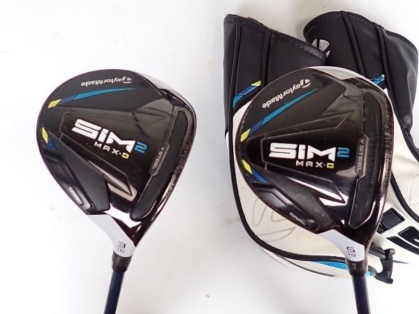 テーラーメイド SIM2 MAX-D フェアウェイウッド TENSEI BLUE TM50 S 日本仕様 3w/5w 2本セット