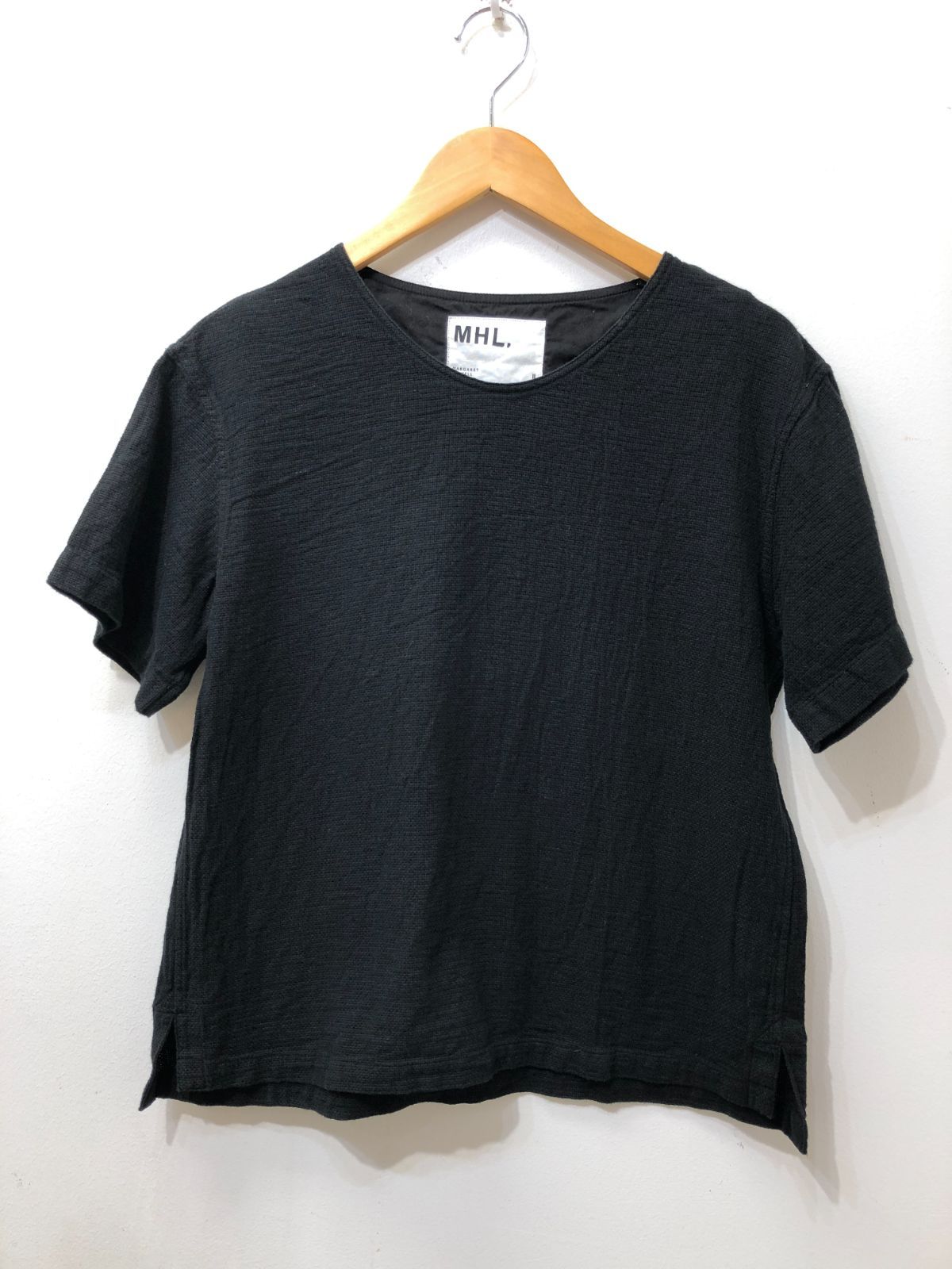 266☆MHL エムエイチエル☆マーガレットハウエル☆コットンプルオーバー【２】黒