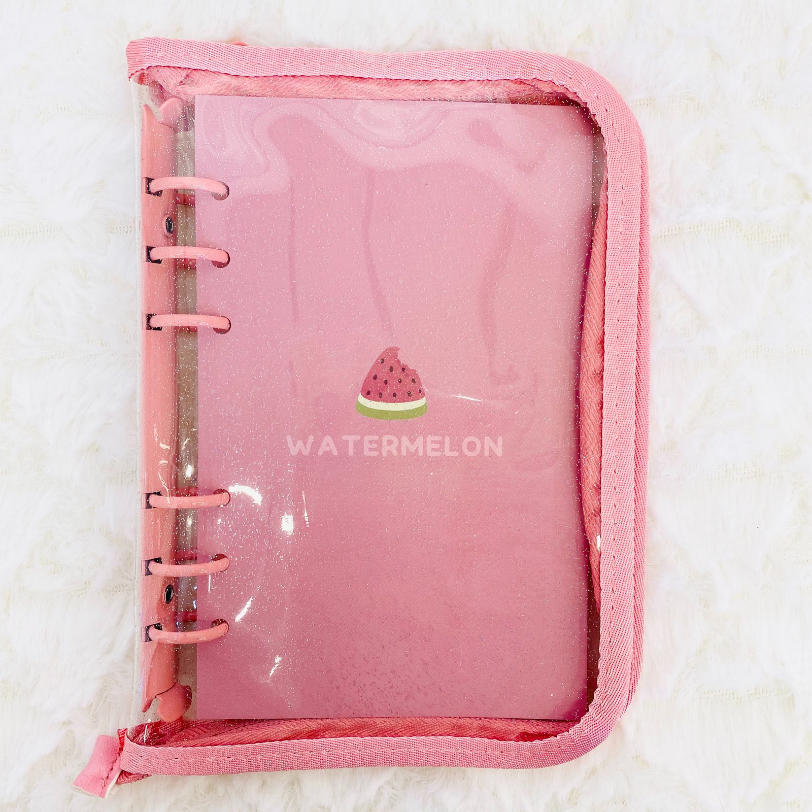 新商品♡A6 6穴 バインダー♡ 高透明3ポケットリフィル10枚付き♡ 両面