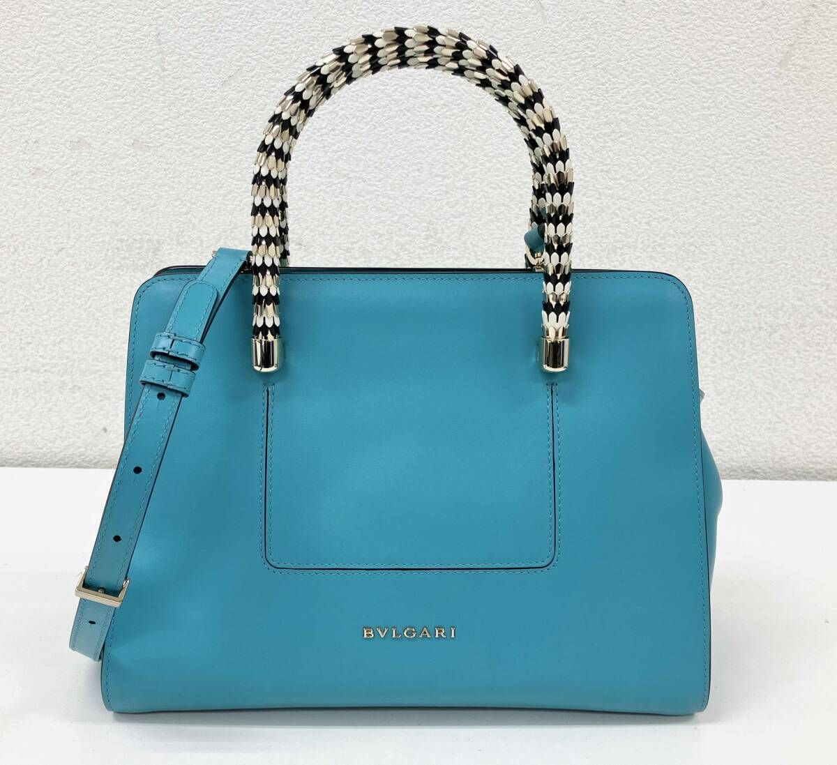 【保存袋付】 BVLGARI ブルガリ セルペンティ スカリエ AX A16 28＊＊＊8 ハンドバッグ 2wayバッグ