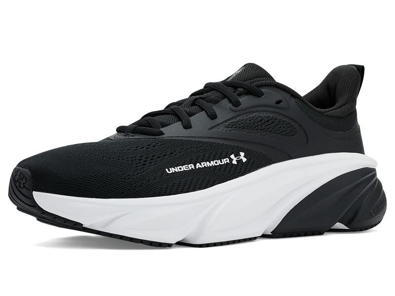 アンダーアーマー メンズ シューズ スニーカー Under Armour Charged Rogue 6 BlackBlackWhi ブラック