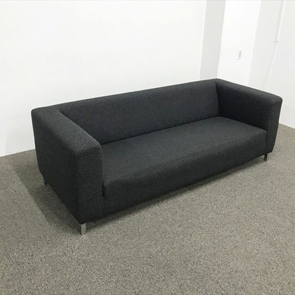応接用ソファ 3人用 3人掛け 応接ソファ オフィスソファ 応接家具 ブラック