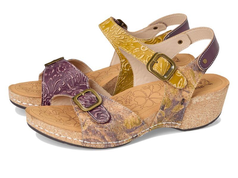 スプリングステップ レディース シューズ ヒール LArtiste by Spring Step Osuna Purple Multi パープル