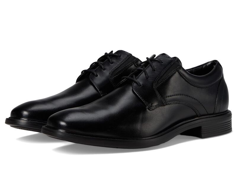 ノンブッシュ メンズ シューズ オックスフォード ダービー レース レザー Nunn Bush Stark Plain Toe Oxford Leather Business Formal Derby Dress Casual LaceUp Black ブラッ