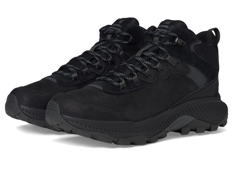 メレル メンズ シューズ ブーツ・レインブーツ Merrell Speed Strike 2 Mid LTR Waterproof Black ブラック