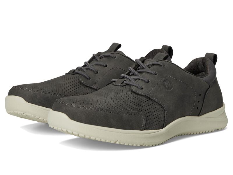 ノンブッシュ メンズ シューズ スニーカー オックスフォード レース Nunn Bush Conway Moccasin Toe Oxford Casual Lace Up Lightweight Athletic Style Grey グレー