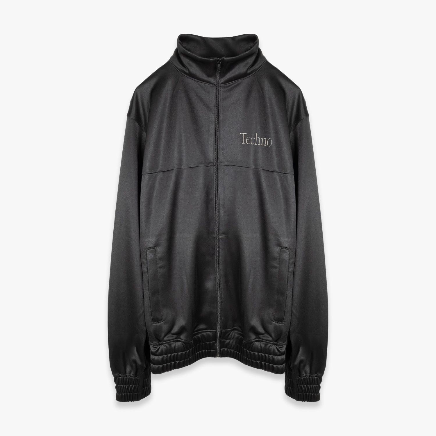 ICE & TECHNO | TECHNO LOGOTYPE TRACK JACKET (BLACK) トラックジャケット ジップアップジャケット ジャージ ハイネック アウター メンズ ブラック
