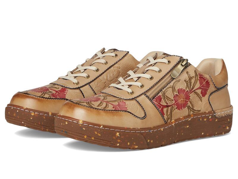 スプリングステップ レディース シューズ オックスフォード LArtiste by Spring Step Sincerity Beige Multi ベージュ