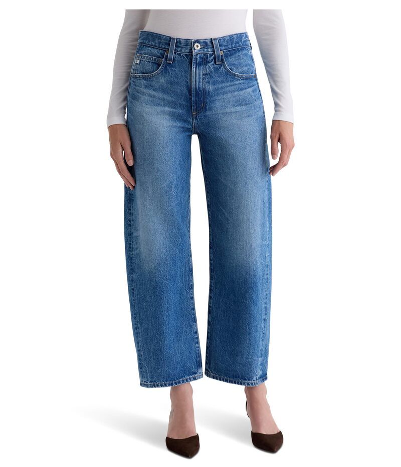 エージージーンズ レディース ボトムス デニムパンツ AG Jeans Hattie High Rise Barrel In Candid