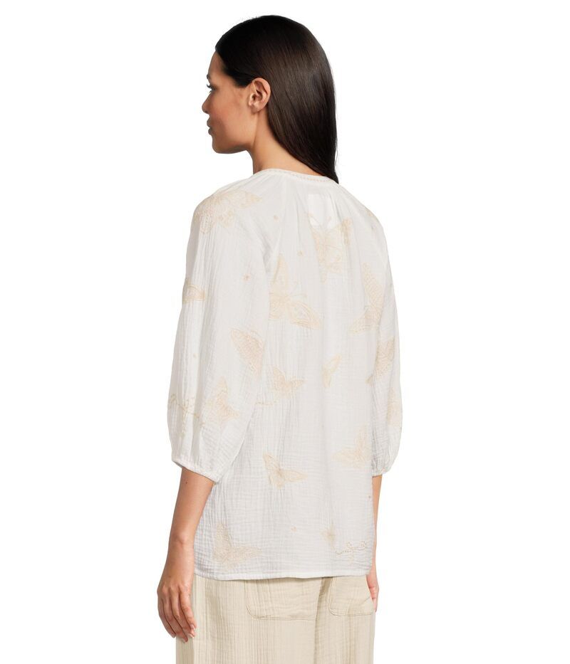 ジョニーワズ レディース トップス シャツ ブラウス Johnny Was Koleen Blouse White ホワイト
