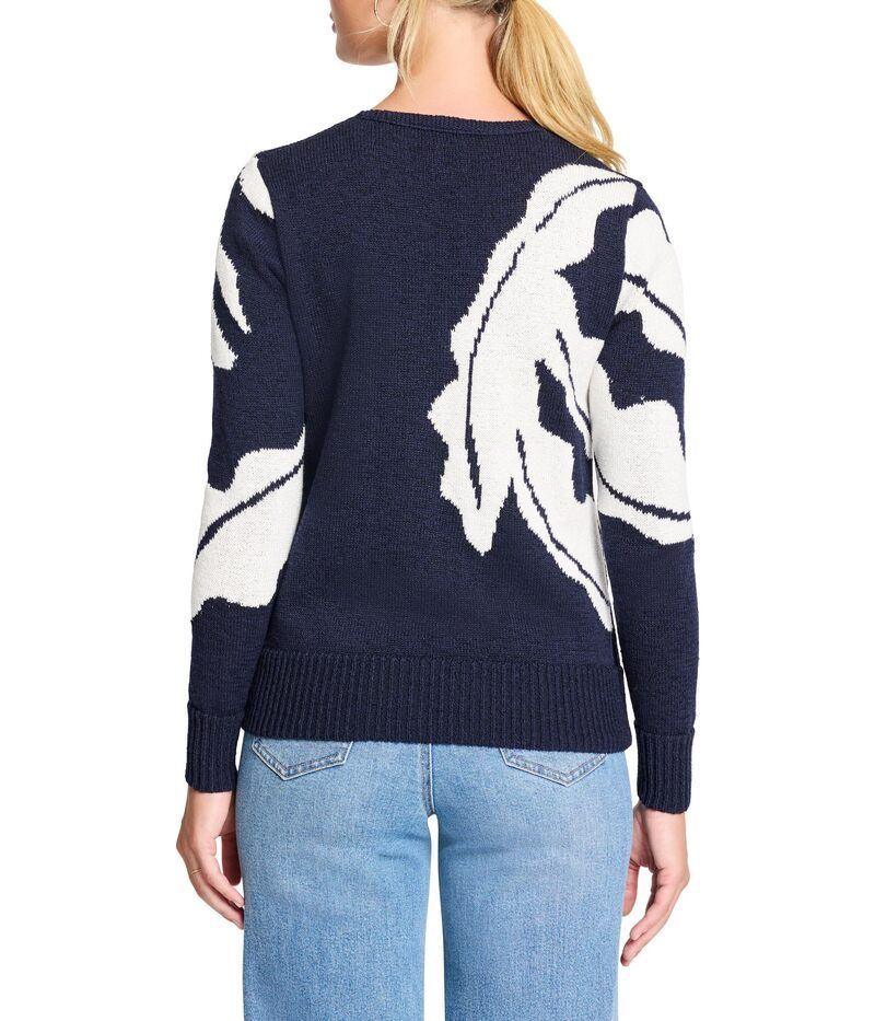 ニックプラスゾーイ レディース アウター ニット・セーター NICZOE Shadow Reef Sweater Indigo Multi インディゴ