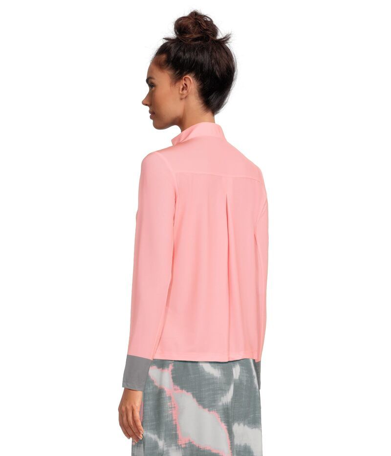 ジャイミーサドック レディース トップス シャツ プリント Jamie Sadock Raindrops Print Long Sleeve Sunsense Top Azalea Pink ピンク