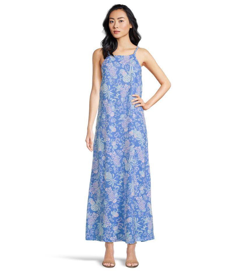 リリーピュリッツァー レディース トップス ワンピース マキシワンピース マキシ Lilly Pulitzer Kyleigh Maxi Dress Sunwashed Blue ブルー