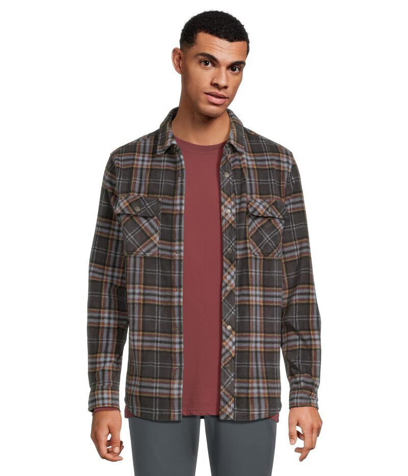 オニール メンズ トップス シャツ フリース ONeill Glacier Plaid Superfleece Shirt Phantom チェック