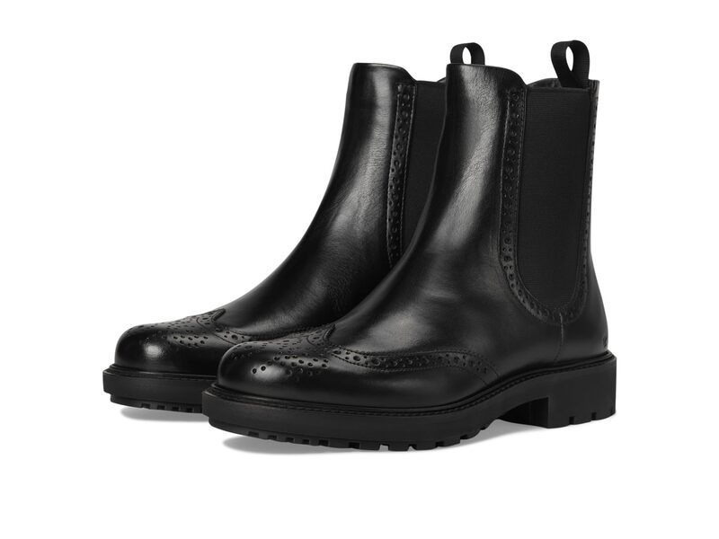 エコー レディース シューズ ブーツ・レインブーツ ウィングチップ チェルシー ECCO Metropole Oslo Chelsea Wingtip Boots Black ブラック