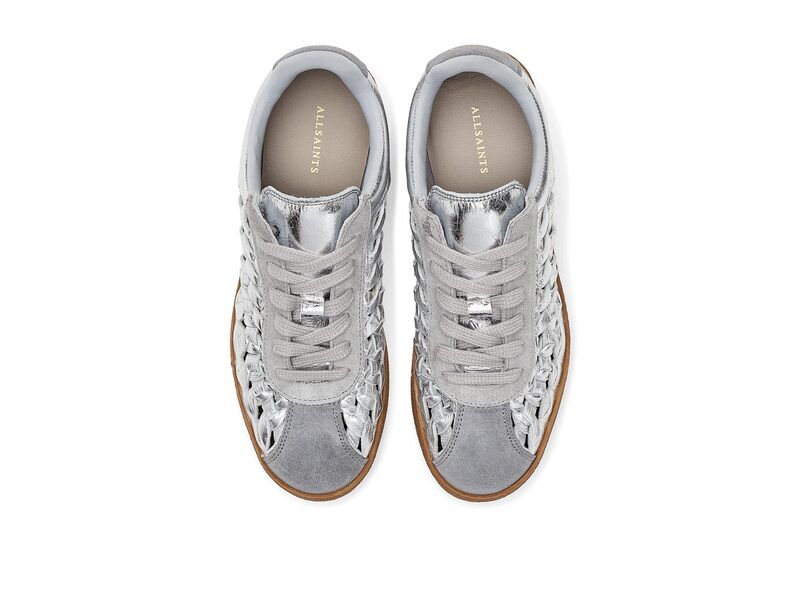 オールセインツ レディース シューズ スニーカー AllSaints Velma Woven SneakersilverGrey グレー オールセインツ レディース シューズ スニーカー AllSaints Velma Woven SneakersilverGrey グレー