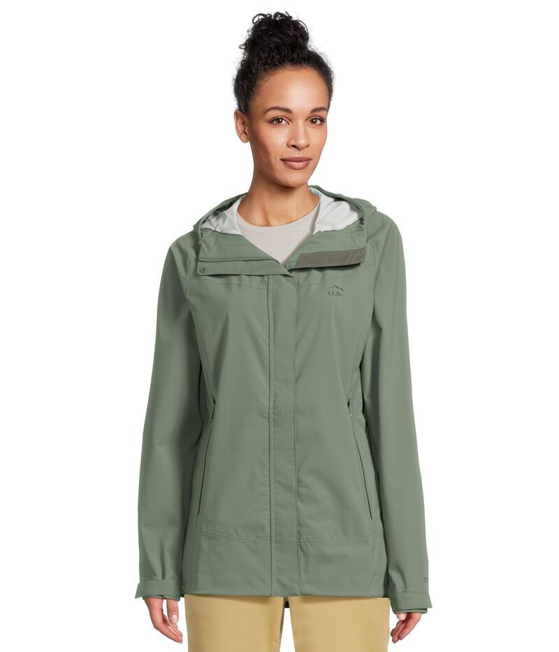 エルエルビーン レディース アウター コート ジャケット LLBean Cresta Stretch Rain Jacket Sea Green グリーン