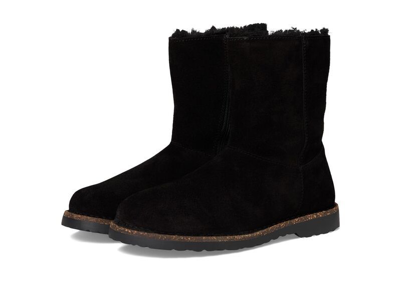 ビルケンシュトック レディース シューズ ブーツ・レインブーツ Birkenstock Uppsala Shearling Zippered Black ブラック
