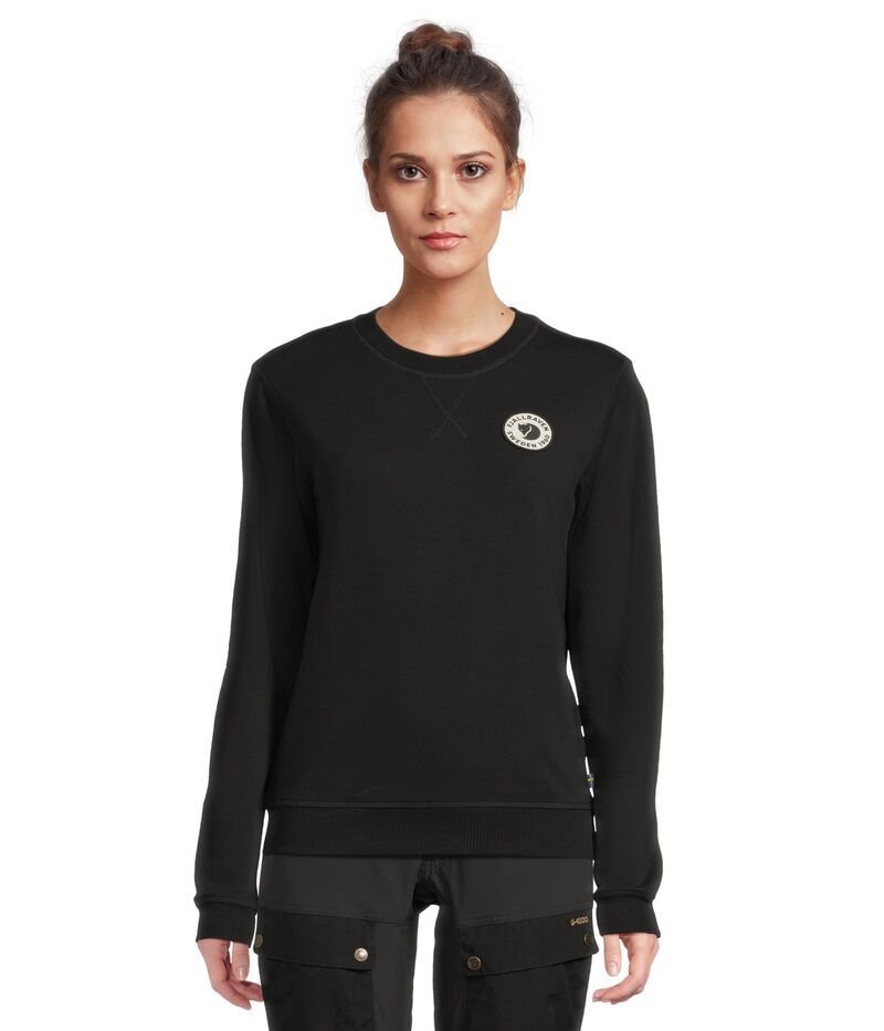 フェールラーベン レディース アウター ニット・セーター ロゴ Fjallraven 1960 Logo Badge Sweater Black ブラック