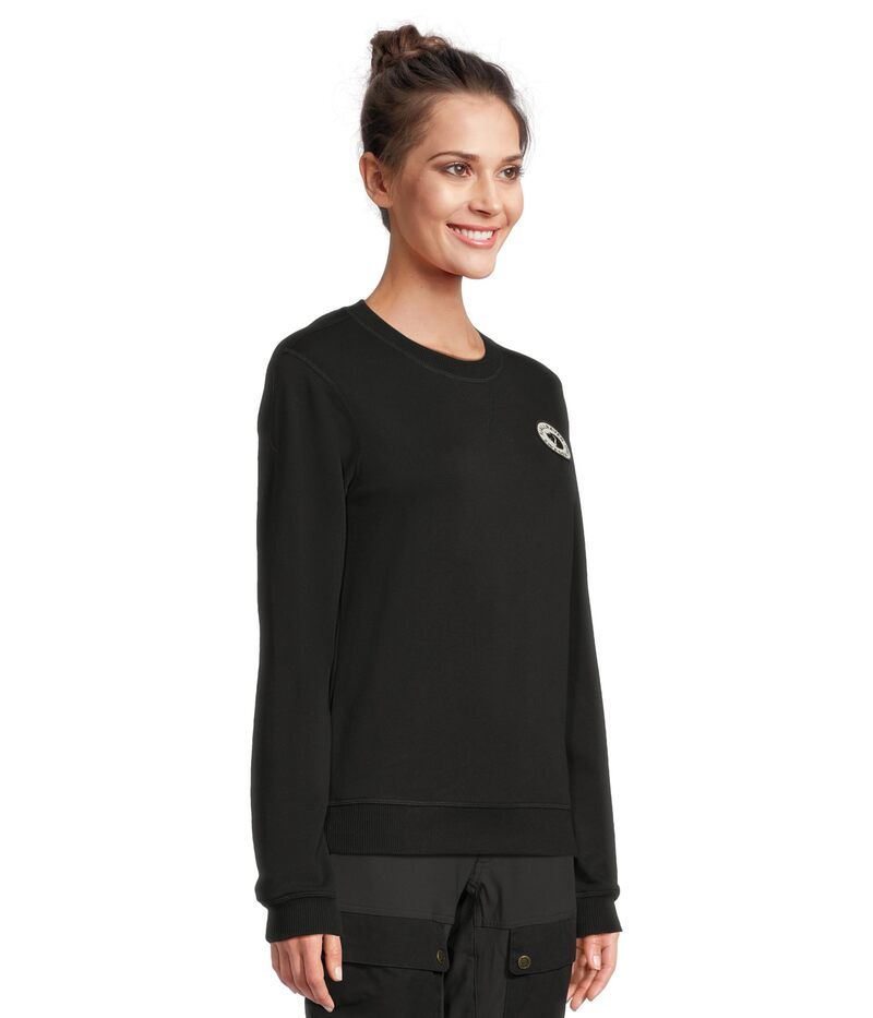 フェールラーベン レディース アウター ニット・セーター ロゴ Fjallraven 1960 Logo Badge Sweater Black ブラック