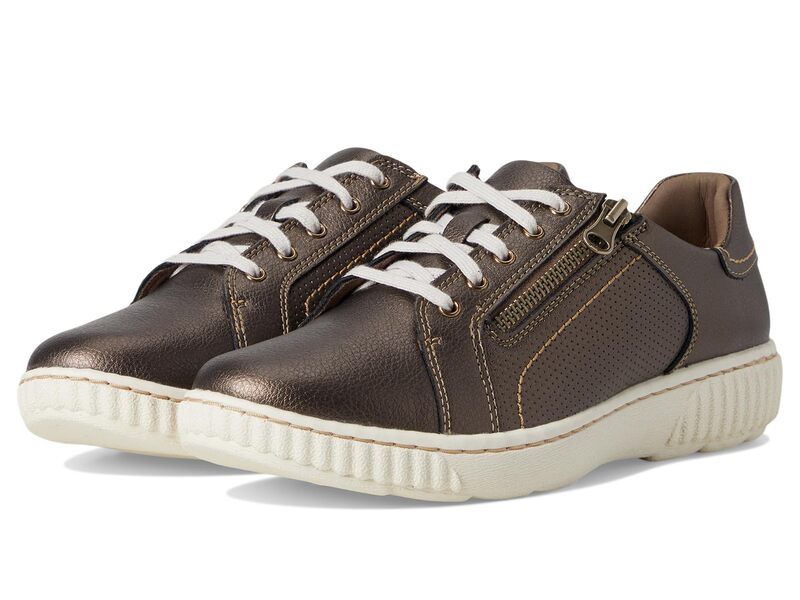 クラークス レディース シューズ スニーカー Clarks Caroline Janna Bronze Leather