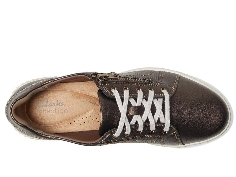 クラークス レディース シューズ スニーカー Clarks Caroline Janna Bronze Leather クラークス レディース シューズ スニーカー Clarks Caroline Janna Bronze Leather