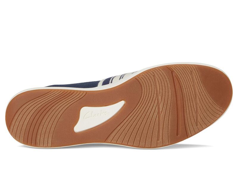 クラークス レディース シューズ スニーカー Clarks Breeze Sky Mist Navy Textile ネイビー
