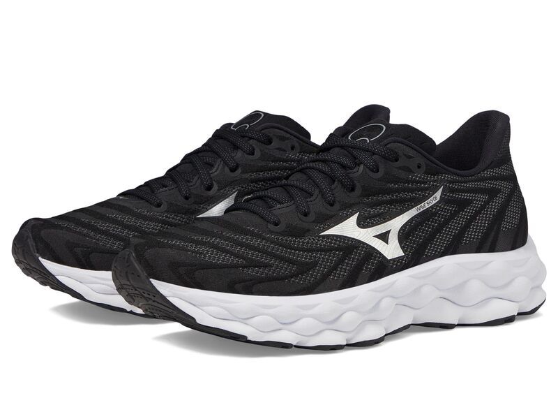 ミズノ レディース シューズ スニーカー Mizuno Wave Sky 8 BlackSilver ブラック