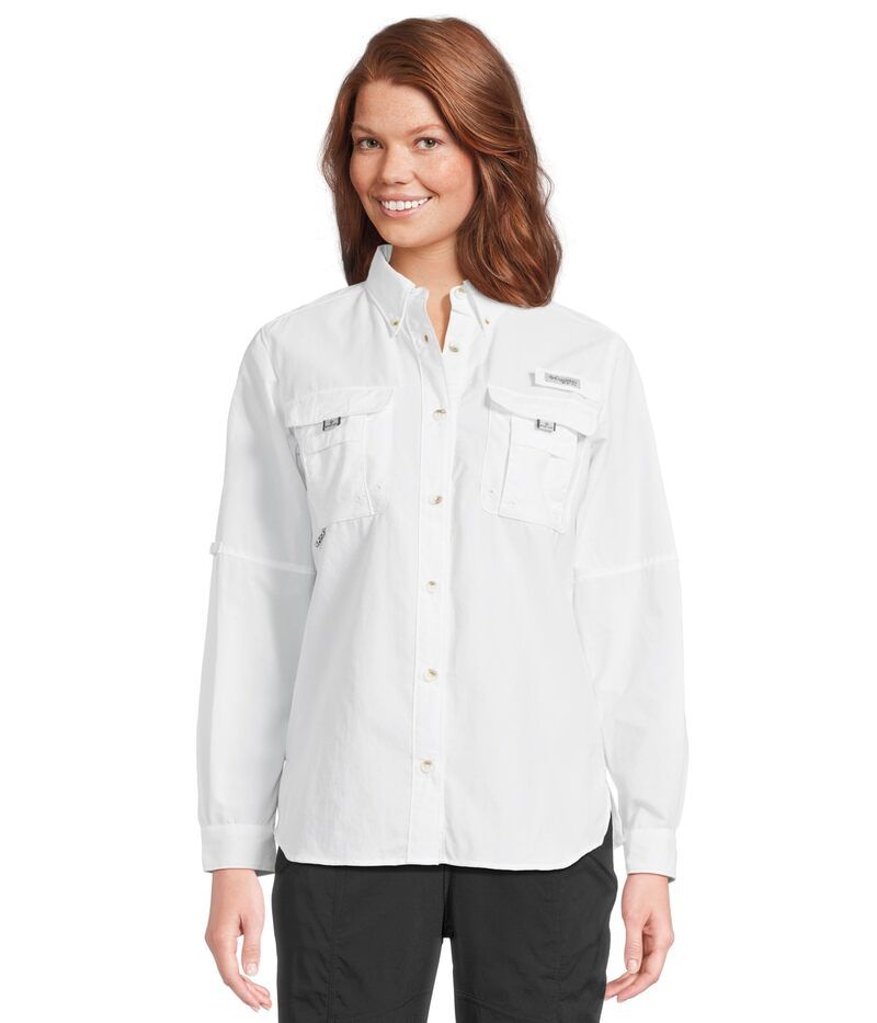 コロンビア レディース トップス シャツ Columbia Bahama II Long Sleeve White ホワイト