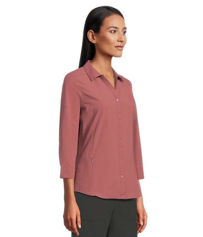 ロイヤルロビンズ レディース トップス シャツ Royal Robbins Expedition Pro 34 Sleeve Wild Rhubarb
