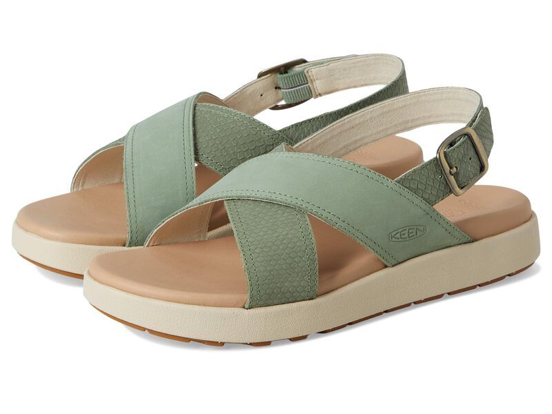 キーン レディース シューズ サンダル KEEN Elle Luxe Crosstrap Granite GreenG グリーン
